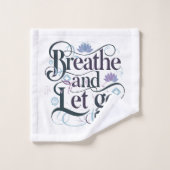 Respirer et laisser aller : Personnalisé (Gant de toilette)