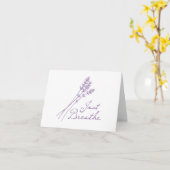 Respirer la carte Lavender Essential Oils (Fleur jaune)