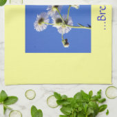 Respirer La Citation Serviettes De Plat Jaune/Bleu (Plié)