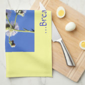 Respirer La Citation Serviettes De Plat Jaune/Bleu (Quart Plié)