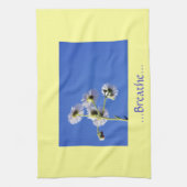 Respirer La Citation Serviettes De Plat Jaune/Bleu (Vertical)