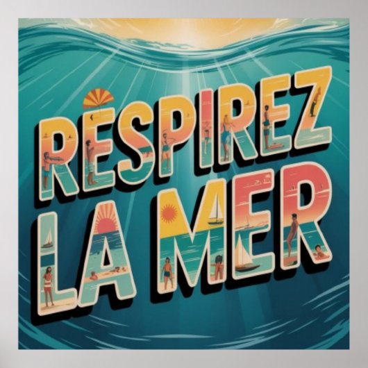 Respirer la Mer Poster (Voorkant)
