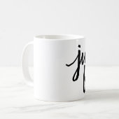 Respirez juste la tasse de typographie (Devant gauche)