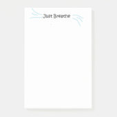 "Respirez juste" les notes de post-it (Devant)