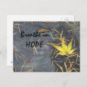 Respirez la carte postale d'espoir (Devant / Derrière)