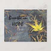 Respirez la carte postale d'espoir (Devant)
