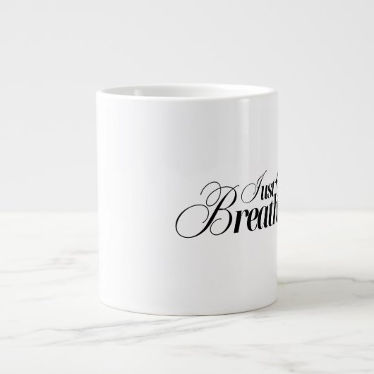 Respirez la citation motivationnelle Mug (Devant)