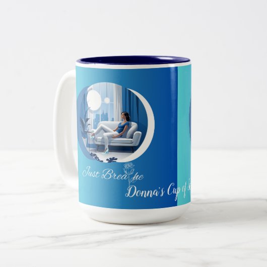 Respirez la tasse d'auto-soins (Devant gauche)