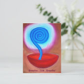 Respirez respirent juste la carte postale (Debout devant)