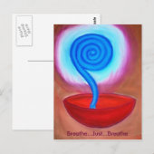 Respirez respirent juste la carte postale (Devant / Derrière)