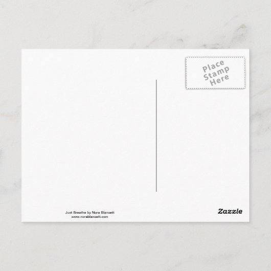 Respirez simplement la carte postale (Dos)