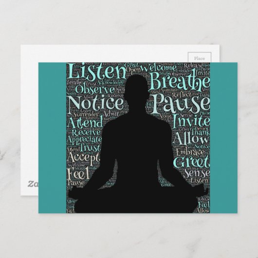 Respirez simplement la carte postale (Devant / Derrière)