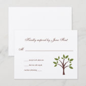 Respons rond het riviertje RSVP kaartje (Voorkant / Achterkant)