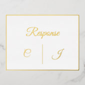 Respons RSVP Wedding Kaart (Voorkant)