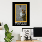 Responsabilité ~ Poster amusant et démotivant (Bureau à domicile)