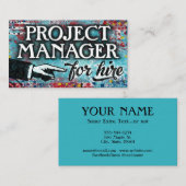 Responsable De Projet Pour L'Embauche De Cartes de (Devant / Derrière)