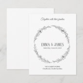 Response Card RSVP Kaartje (Voorkant / Achterkant)