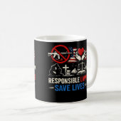 Responsible Laws Save Lives Koffiemok (Voorkant rechts)