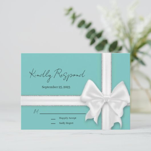 Responskaart RSVP Kaartje (Staand voorkant)