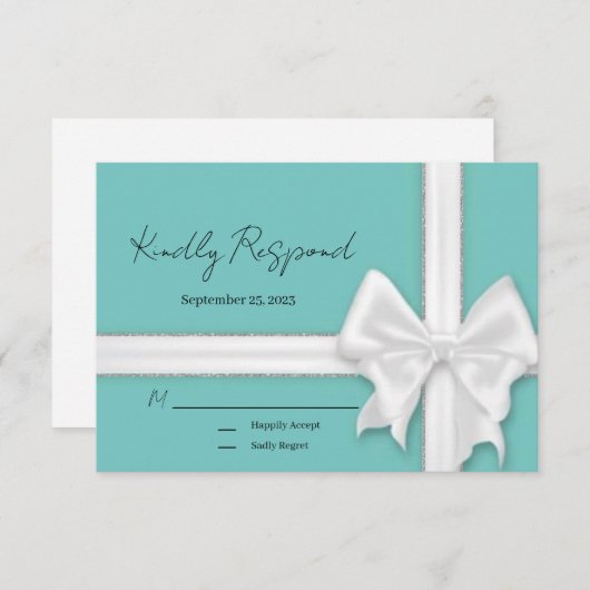 Responskaart RSVP Kaartje (Voorkant / Achterkant)