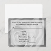 Responskaart voor bruiloft RSVP kaartje (Voorkant / Achterkant)