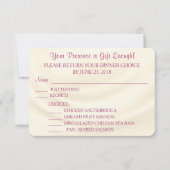 Responskaarten voor menu's met enveloppen (Voorkant)