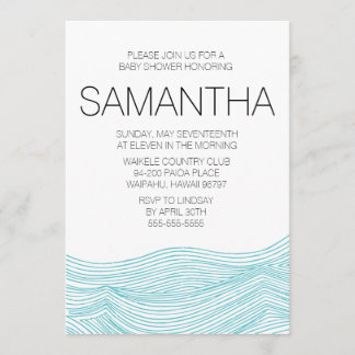 Ressacs nuptiales ou invitation de baby shower