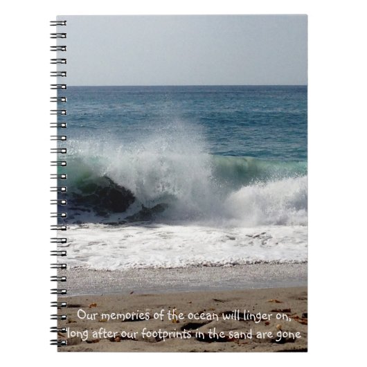 Ressacs sur la plage - carnet (Devant)