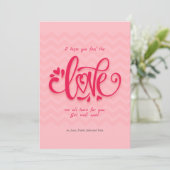 Ressentez l'amour Obtenez une carte de voeux (Debout devant)