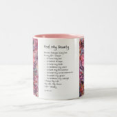 Ressentez ma beauté Cancer rose Ange Mug (Centre)