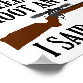 Ressentez Recoil Drôle Poster de chasse (Coin)