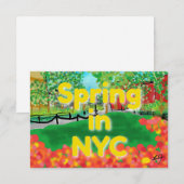 Ressort dans le Carte de remerciements NYC (Devant / Derrière)