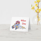 Ressort de bienvenue - Carte (Fleur jaune)