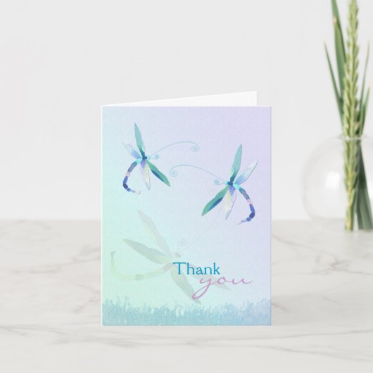 Ressort Dragonflies Mariage Merci Cartes (Devant)
