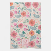 Ressort Floral Motif serviette de cuisine (Vertical)