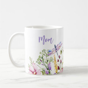 Ressort Floral Personnalisé Maman Café Mug