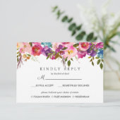 Ressort | Floral Wedding RSVP MEAL option (Debout devant)