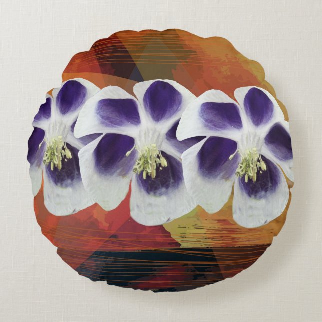 Ressort géométrique coussin d'art Abstrait (Devant)