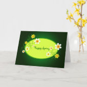 Ressort heureux - carte (Fleur jaune)