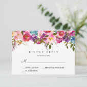 Ressort | Rose Fleurs Mariage Réponse Rsvp (Debout devant)