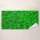 Ressort shamrock vert feuille (Serviette de bain)