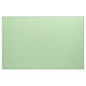 Ressort soleil blanc sur tissu Pois vert (Yard)