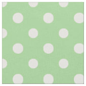 Ressort soleil blanc sur tissu Pois vert (Fermer)