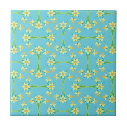 Ressort Sunshine Daffodiques Sky Blue Carreaux en  (Devant)
