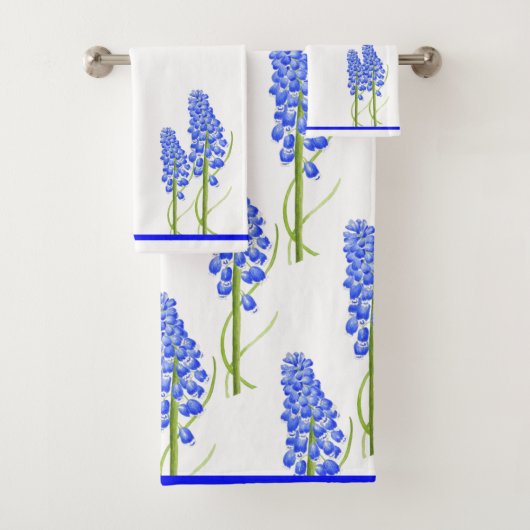 Ressort terne sur un ensemble de serviettes de bai (En situation)