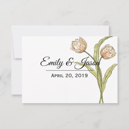 Ressort Tulip RSVP (entièrement personnalisable) (Dos)