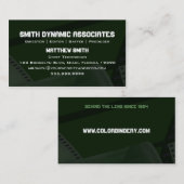 Ressort Vers de film. Carte de visite 2 (Devant / Derrière)