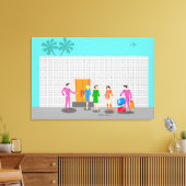 Ressorts atomiques en toile étirée (Insitu(Salon))