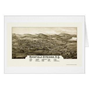 Ressorts de Richfield, carte panoramique de NY -