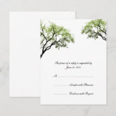 Ressorts Faire-part de mariage RSVP (Devant / Derrière)